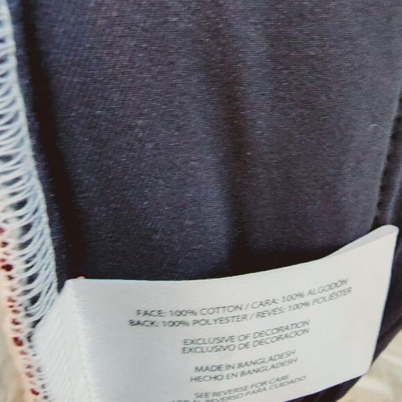 EDDIE BAUER PLAID SNAP DOWN BLUE/CRANBERRY NEW FLEECE LINED SIZE LARGE - Picture 9 of 9